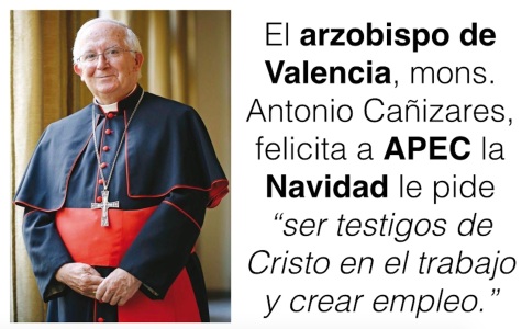 Mons. Cañizares y APEC, navidad 2014